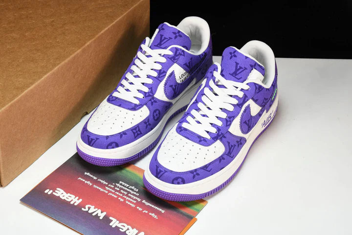 Louis Vuittоп x AF1 by Virgil Abloh 'Purple White'